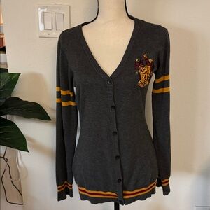 Women's Gray Harry Potter Hogwarts Sweater / Cardigan